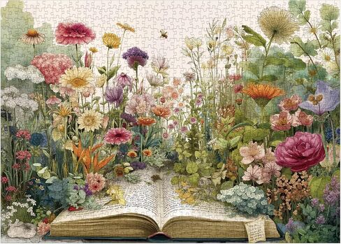 Magic Train Books Puzzles for Adults 1000 Pieces, Vintage Forest House Jigsaw Puzzle, Challenging Landscape Art Puzzles in Saudi Arabia
