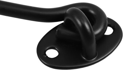 Stainless Steel Window Hook Lock Black Finish Sturdy Cabin Hook Latch Doors and Windows Secure Sliding Door Modern Style for Residential and Office Use in Kuwait