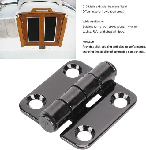 Stainless Steel Butt Hinge, 316 Marine Grade 38mm x 38mm Boat Hatch Hinge with Oxidation Proof for Yachts RVs Shop Windows in Kuwait