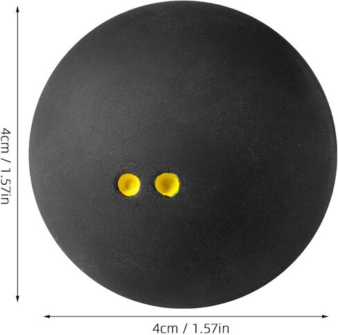 Tofficu Small Single Dot Squash Ball Lightweight Rubber Elastic Racket Ball for Beginner Training and Competition in Kuwait