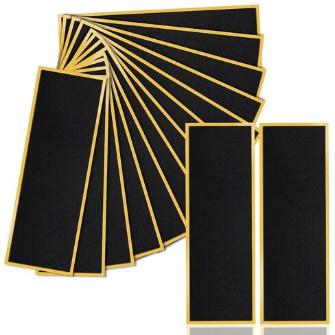 15Pcs Fingerboard Foam Grip Tape, Strong Adhesive Finger Skateboard Grip Tape, 110 x 38 mm Mini Fingerboard Deck Anti Slip Stickers, Black in Kuwait