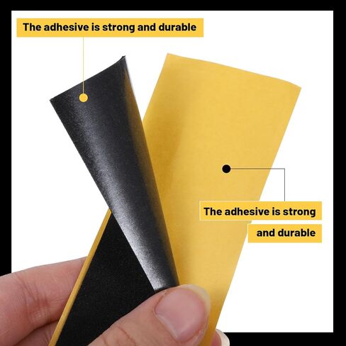 15Pcs Fingerboard Foam Grip Tape, Strong Adhesive Finger Skateboard Grip Tape, 110 x 38 mm Mini Fingerboard Deck Anti Slip Stickers, Black in Kuwait