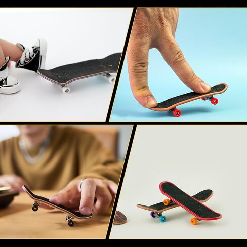 15Pcs Fingerboard Foam Grip Tape, Strong Adhesive Finger Skateboard Grip Tape, 110 x 38 mm Mini Fingerboard Deck Anti Slip Stickers, Black in Kuwait