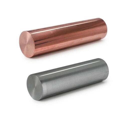 Copper Rod 4" Length x 3/4" Diameter - Bare Copper-Zinc Alloy Metal Bar for Science Experiments, DIY Crafts, School Projects & Research in Kuwait