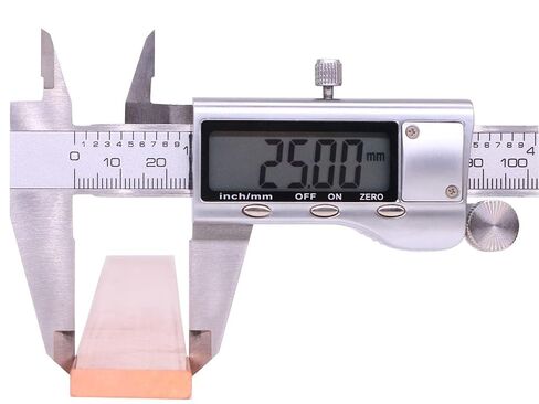1/4 بوصة × 1 بوصة C110 شريط مسطح نحاسي 8 بوصة طويل صلب .250 بوصة مطحنة لوحة in Kuwait