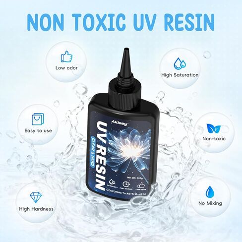 10 Colored UV Resin+300g Clear UV Resin in Kuwait