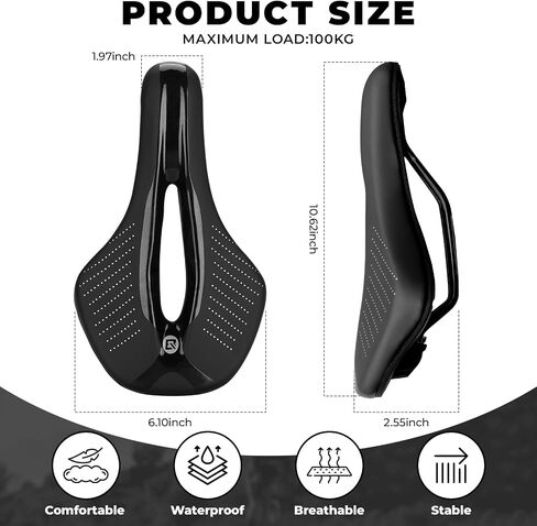 ROCKBROS Bike Seats for Men Women Breathable & Ergon Bike Saddles Comfortable Bike Seat Waterproof Foam Seat Cushion for Road Bike MTB in Kuwait