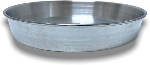 Aluminum Baking Pan Set 3 Piece for Baklava, Pastries, Cookies, and Meals - 36cm, 32cm, 28cm Sizes - Silver Finish - Silver 36-32-28 in Kuwait