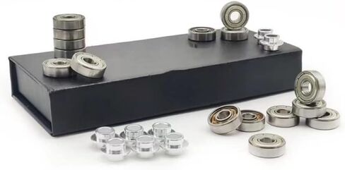 16pcs Fast White Ceramic Inline Speed Skating Bearing with 7-Beads ZrO2 608rs Roller Skates Rolling in Kuwait