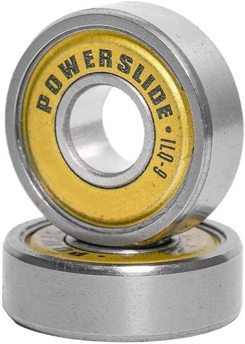 Bearings 16pcs Powerslide ILQ-9 608 Inline Skates Bearing for Slalom Roller Skate 608zz Gold in Kuwait