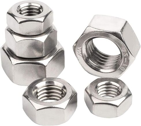 Hexagonal nut， Hardware Nuts，Hex Nuts，20PCS A2 Stainless Steel Reverse Thread Hex Nut M8 Hexagon Head Nuts in Kuwait