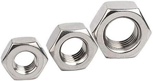Hexagonal nut， Hardware Nuts，Hex Nuts，5PCS A2 Stainless Steel Reverse Thread Hex Nut M16 Hexagon Head Nuts in Kuwait