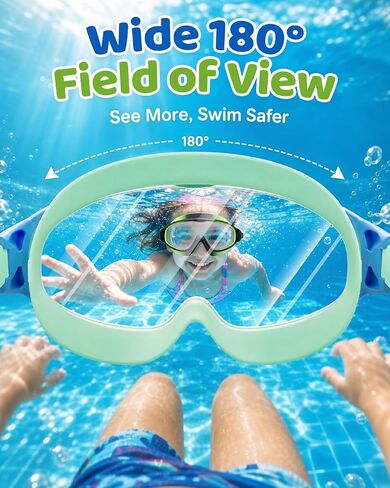 Kids Swim Goggles 2 Pack, Anti Fog No Leak UV Protection Ages 4-15 in Saudi Arabia