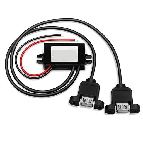 تيار مستمر 12 فولت 24 فولت إلى 5 فولت محول خفض 3A 15 واط Type-C Mini USB Buck شاحن إمداد الطاقة (أنثى ونوع C_12V 24V_5V 3A) in Kuwait