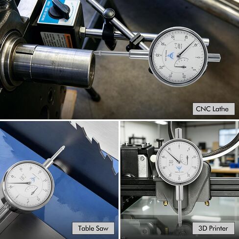 مؤشر الاتصال الدقيق من PEC Tools بمدى 0-1 بوصة، دقة 0.0005 بوصة مع عروة في المنتصف الخلفي in Kuwait