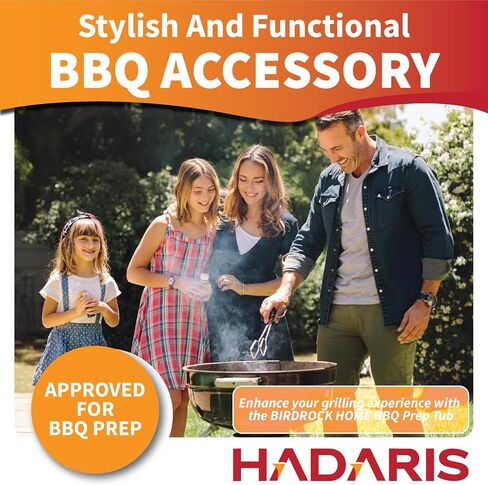 All-in-One Collapsible BBQ Prep Tub 8L - Marinating Station & Food Storage with Built-in Cutting Board & Airtight Lid - Perfect for Grilling, Camping & Kitchen Organization (Gray) in Kuwait
