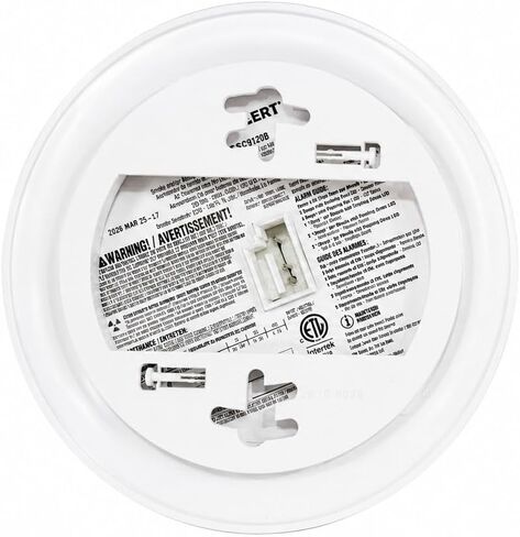 FIRST ALERT BRK SC9120B Hardwired Smoke and Carbon Monoxide (CO) Detector with Battery Backup, 1 Pack, White in Kuwait