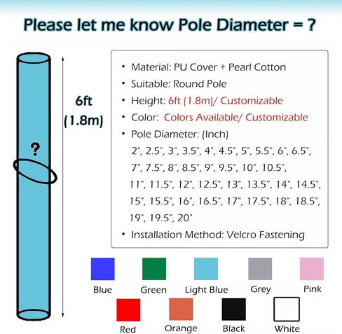 Post Padding Wrap for Safety and Impact Absorption on Outdoor Playgrounds and Gym Equipment, Protective Column Cover for Enhanced Protection in Kuwait