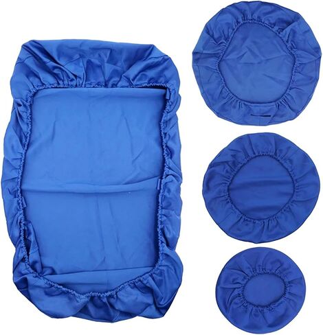 4X Dental Chair Cloth Cover Case Replaces Universal Backrest Accessories Multipurpose Full Dental Chair Seat Cover, Dark Blue, Multi in Saudi Arabia