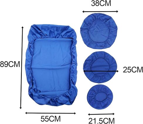 4X Dental Chair Cloth Cover Case Replaces Universal Backrest Accessories Multipurpose Full Dental Chair Seat Cover, Dark Blue, Multi in Saudi Arabia