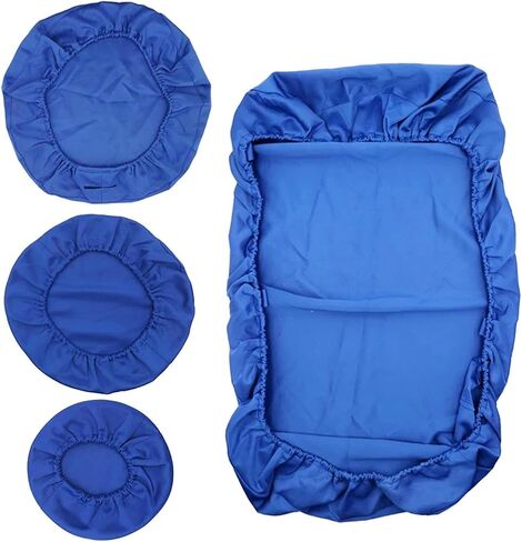 4X Dental Chair Cloth Cover Case Replaces Universal Backrest Accessories Multipurpose Full Dental Chair Seat Cover, Dark Blue, Multi in Saudi Arabia
