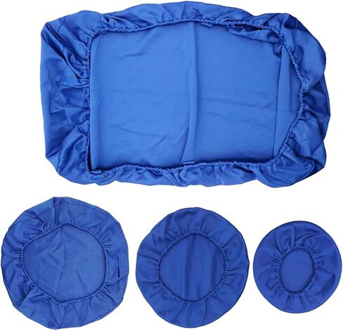 4X Dental Chair Cloth Cover Case Replaces Universal Backrest Accessories Multipurpose Full Dental Chair Seat Cover, Dark Blue, Multi in Saudi Arabia