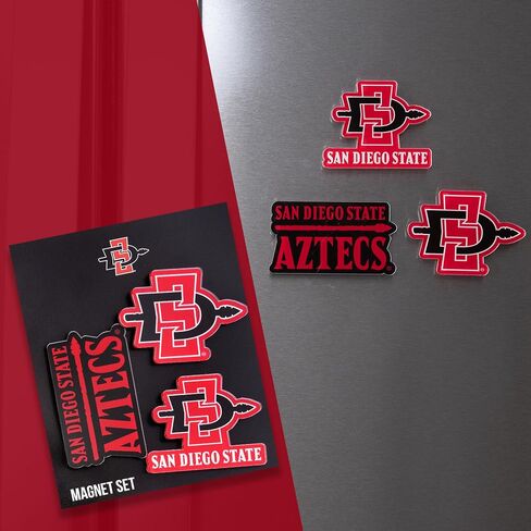 Desert Cactus San Diego State University Acrylic Magnet 3 Pack SDSU Aztecs Decorative Design Officially Licensed (Magnet Set A) in Kuwait