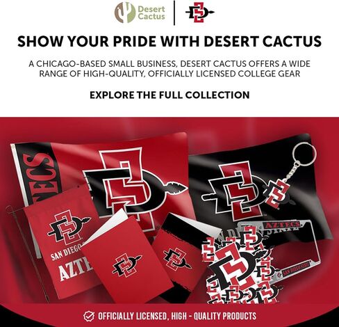 Desert Cactus San Diego State University Acrylic Magnet 3 Pack SDSU Aztecs Decorative Design Officially Licensed (Magnet Set A) in Kuwait