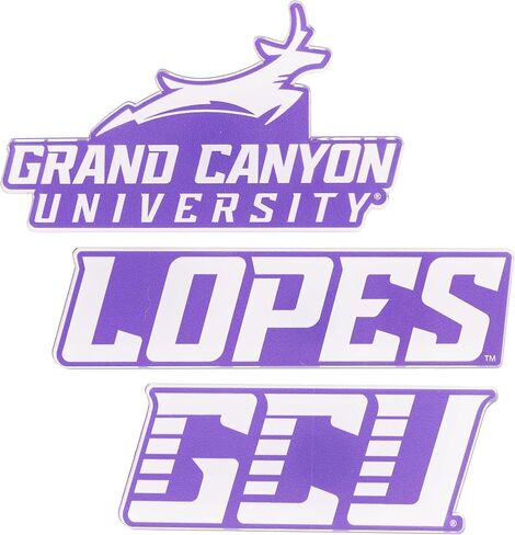 مغناطيس أكريليك جامعة صبار الصحراء جراند كانيون، 3 عبوات من تصميم GCU Lopes الزخرفي مرخص رسميًا (مجموعة المغناطيس A) in Kuwait