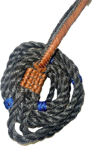 EPT الثور الحبال الثور حبل أسود بولي برو 9x7 LH 7/8 "x 1" شقة كتلة حبل الثور ركوب حبل 16' in Kuwait