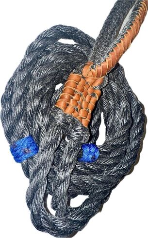 EPT الثور الحبال الثور حبل أسود بولي برو 9x7 LH 7/8 "x 1" شقة كتلة حبل الثور ركوب حبل 16' in Kuwait