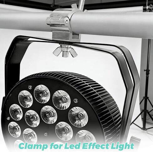 12-Pack Heavy Duty Aluminum Truss Clamps - 2 Inch Pro Stage Light Clamps for 220lb LED Par & Moving Head Fixtures - Fits 1.9-2.0" F34 Pipe for DJ Club & Theatrical Rigging in Saudi Arabia