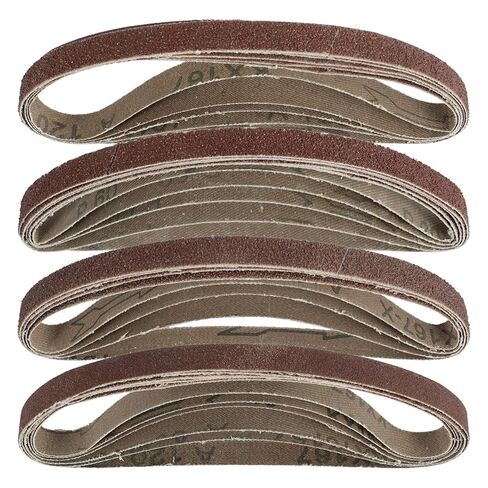 20Pcs 13 x 457mm Oxide Sanding Belts 40/60/80/120Grit Sander Abrasive Belt for Sanding Wood Metal Plastic in Kuwait