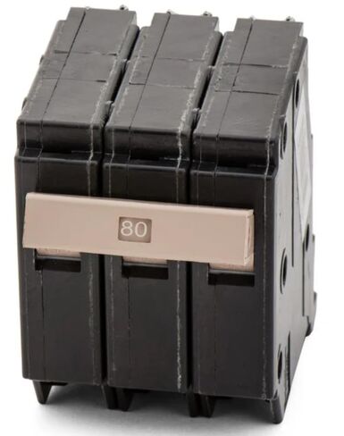Generic CH380-80 Amp Molded Case Circuit Breaker Plug-in - 80 Amp - 3 Pole - 240 Volt in Saudi Arabia