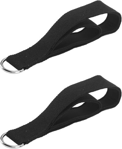Generic Durable Pilates Straps Double Loop Anti Slip for Home Gym Workout 2 Pcs Cotton Tape in Kuwait