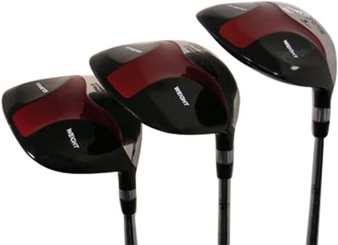 مجموعة نوادي الجولف الخشبية iDrive Red Square Anti-Slice Draw Fairway 3 5 7 من مجموعة نوادي الجولف الخشبية للرجال الكبار، مرنة لكبار السن مع قبضة ممتازة لالتهاب المفاصل للرجال in Kuwait