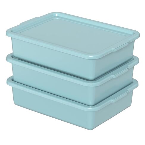 Bus Tubs Commercial, 13 L Meat Tubs with Lids, Mint Green, 3 Pack in Kuwait