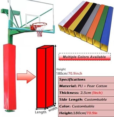 Playground Padding for Square Pole - Basketball Goal Crash Pad for Player Protection, Indoor Outdoor Pole Wrap in Kuwait