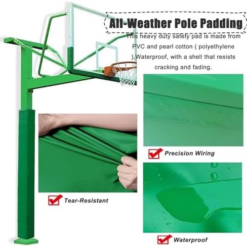 Playground Padding for Square Pole - Basketball Goal Crash Pad for Player Protection, Indoor Outdoor Pole Wrap in Kuwait