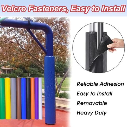 UV-Resistant Foam Padding for 4ft Basketball Hoops, Round Column Covers, 7-Inch Inner Diameter Pole Protector - Yellow Safety Cushion for Metal/Wood/Concrete Posts in Kuwait