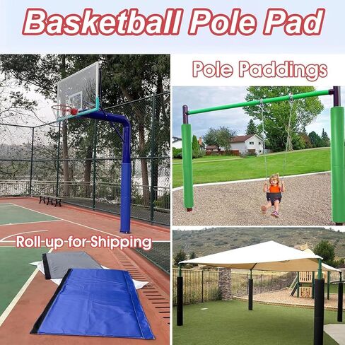 UV-Resistant Foam Padding for 4ft Basketball Hoops, Round Column Covers, 7-Inch Inner Diameter Pole Protector - Yellow Safety Cushion for Metal/Wood/Concrete Posts in Kuwait