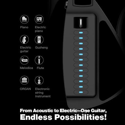 Enya CYBER-G Stringless Smart Guitar, Foldable Travel Backing Guitarra & Cyber ​​G Guitar keyboard Module in Saudi Arabia