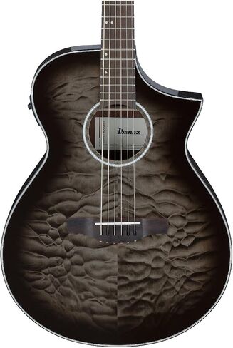 Ibanez AEWC16QA 6-String Acoustic-Electric Guitar (Transparent Black Sunburst) in Saudi Arabia