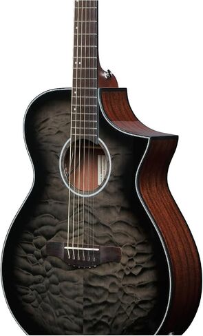 Ibanez AEWC16QA 6-String Acoustic-Electric Guitar (Transparent Black Sunburst) in Saudi Arabia