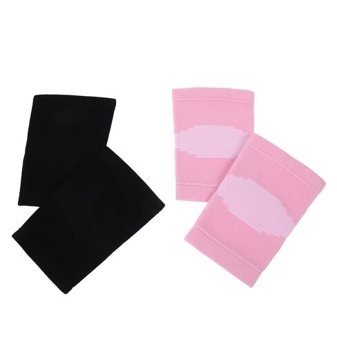 DECHOUS 2 Pairs Sports Elastic Knee Supports, Non Slip Nylon Knee Sleeve with Cushioning and Robust Protection, for Football, Basketball, Roller Skating and Youth Sports Activities in Kuwait