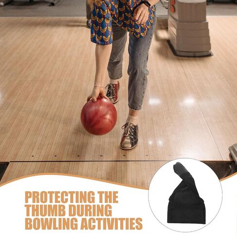 Alasum Bowling Thumb Sleeve Abrasion-Resistant Lightweight Cloth Bowling Glove for Right Hand Protective Shock-Absorbing Finger Cover in Kuwait