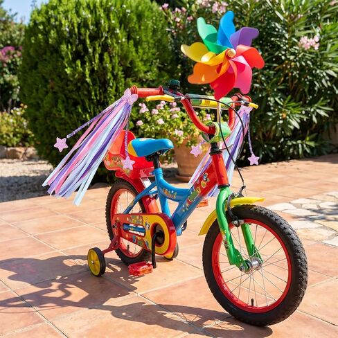 2 Pack Bike Streamers, Bike Tassels for Girls, Bike Ribbon Tassels, Bicycle Handlebar Streamers Colorful Ribbons Accessories for Girls Boys, Fits Bike Scooter Tricycle in Kuwait