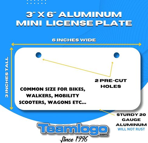لوحة ترخيص تذكارية مخصصة من كارولينا الشمالية من TEAMLOGO - مقاس 3 بوصة × 6 بوصة (بوصة) حجم رائع للدراجات والعربات وسيارات الألعاب والمزيد. الإصدار 1 in Kuwait