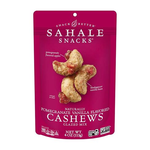 Sahale Snacks مجموعة متنوعة من مزيج المكسرات المزججة، 1.5 أونصة من أكياس Grab & Go (12 عبوة إجمالية) - أربعة أنواع مختلفة من المكسرات المختلطة الفاخرة المحمصة الجافة متضمنة - كوشير غير معدل وراثيًا ووجبات خفيفة معتمدة خالية من الغلوتين in Kuwait
