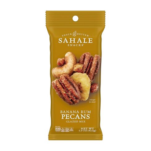 Sahale Snacks مجموعة متنوعة من مزيج المكسرات المزججة، 1.5 أونصة من أكياس Grab & Go (12 عبوة إجمالية) - أربعة أنواع مختلفة من المكسرات المختلطة الفاخرة المحمصة الجافة متضمنة - كوشير غير معدل وراثيًا ووجبات خفيفة معتمدة خالية من الغلوتين in Kuwait